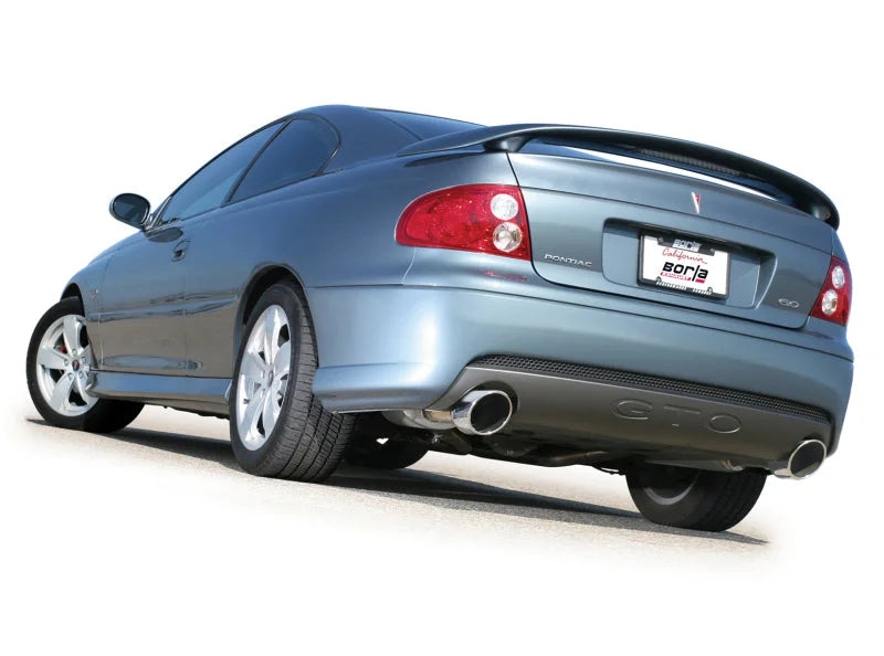 Borla 05-06 Pontiac GTO Coupe 2dr 6.0L 8cyl AT/MT 4spd/6spd RWD SS Catback Exhaust w/ inXin Pipe - Back View
