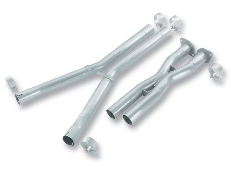 Borla 05-08 Chevy Corvette Coupe/Conv 6.0L/8cyl 6.2L/8cyl 6spd AT/MT RWD X Pipe - Side View