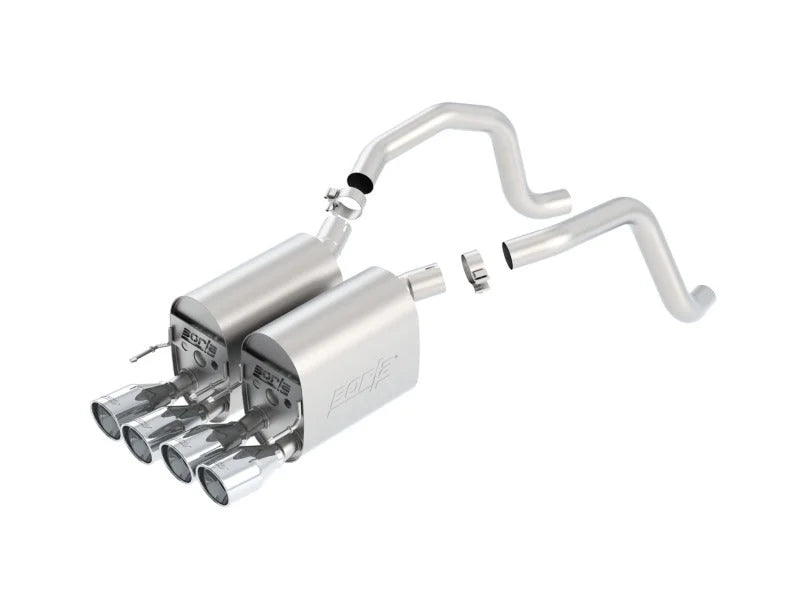 Borla 05-08 Corvette Coupe/Conv 6.0L/6.2L 8cyl 6spd RWD Touring SS Exhaust (rear section only) - Side View