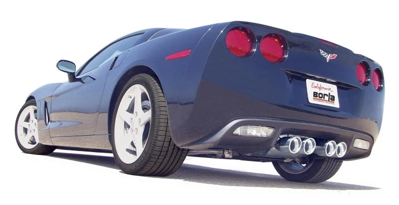 Borla 05-08 Corvette Coupe/Conv 6.0L/6.2L 8cyl 6spd RWD Touring SS Exhaust (rear section only) - Installation View