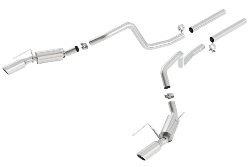 Borla 05-09 Ford Mustang GT Dual Exhaust - Side View