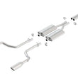 Load image into Gallery viewer, Borla 05-10+ Charger / Magnum / 300C R/T 5.7L Aggressive Catback Exhaust - Side View