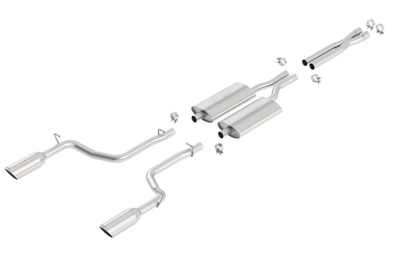 Borla 05-10+ Charger / Magnum / 300C R/T 5.7L Aggressive Catback Exhaust - Side View