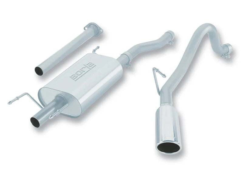 Borla 05-12 Toyota Tacoma 4.0L AT/MT 2/4WD CC/SH  EC/LB 2&4Dr Catback Exhaust - Side View