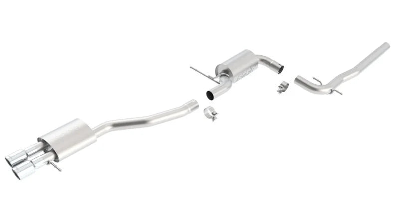 Borla 06-07 VW Jetta 2.5 / 08-10 Jetta SEL/SE/S SS Catback Exhaust - Side View
