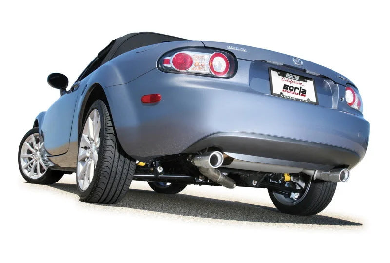 Borla 06-14 Mazda MX-5 Miata 2.0L RWD Twin-Tip Cat Back Exhaust - Detail View