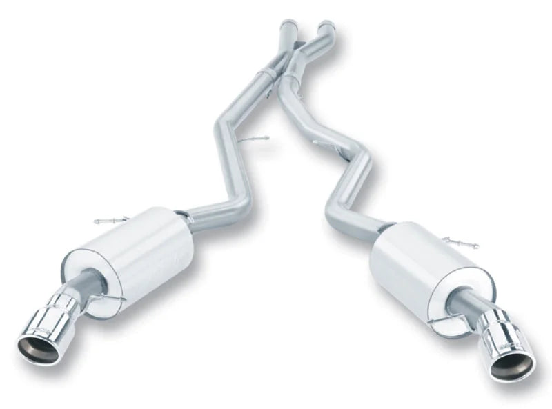 Borla 07-08 BMW 335i coupe/sedan aggressive catback exhaust system - Side View