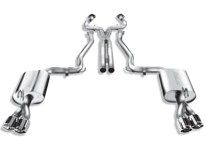 Borla 08-09 Pontiac G8/GT 6.0L 8cyl SS Catback Exhaust w/ X Pipe - Side View