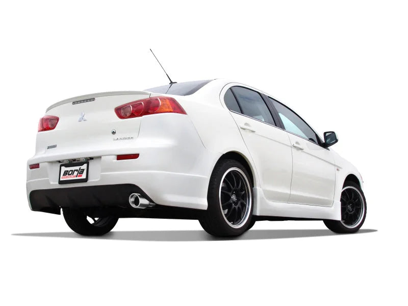 Borla 08-11 Mitsubishi Lancer DE/ES/GTS SS Exhaust (rear section only) - Side View