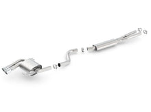 Load image into Gallery viewer, Borla 08-12 BMW 328i Sdm E90 2.0L RWD Dual Left Rear Exit Touring Cat-Back Exhaust - Side View