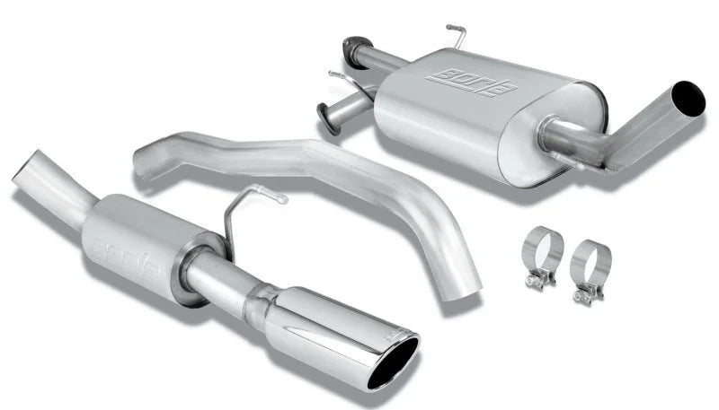 Borla 08-12 Toyota Sequoia SR5/Platinum/Ltd 5.7L 8cyl AT 6spd RWD/4WD SS Catback Exhaust - Side View