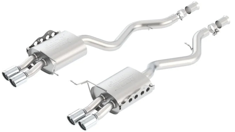Borla 08-13 BMW M3 Coupe 4.0L 8cyl 6spd/7spd Aggressive ATAK Exhaust (rear section only) - Side View