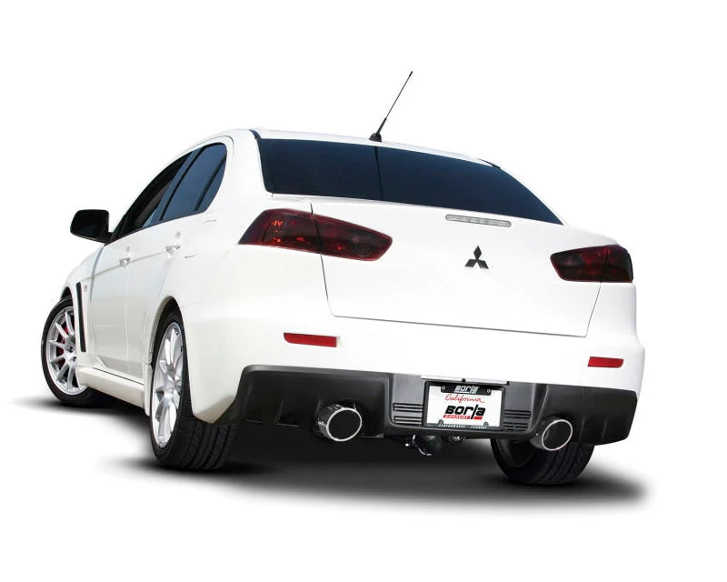 Borla 08-14 Mitsubishi EVO X Catback Exhaust - Detail View