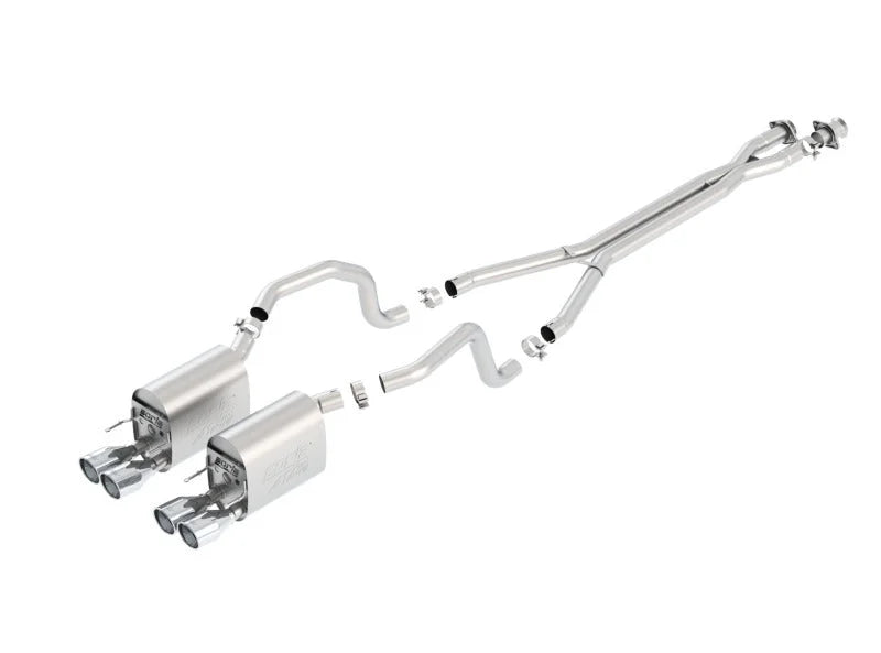 Borla 09-11 Chevrolet Corvette 6.2L V8 Aggressive ATAK Catback Exhaust - Side View