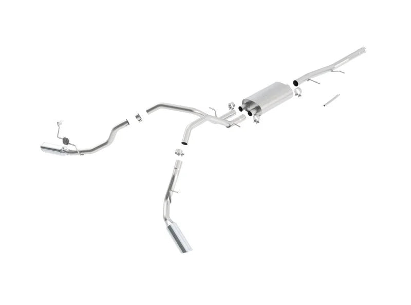 Borla 09-11 Chevrolet Sierra 1500 WT/SLT/SLEi/XFE / Silverado 1500 WT/LT/LTZ/LS SS Catback Exhaust - Side View