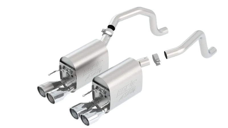 Borla 09-12 Chevy Corvette C6 Coupe/Convertible 6.2L 8cyl Aggressive ATAK Exhaust - Side View