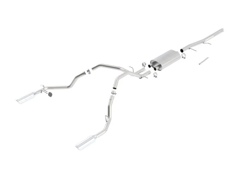 Borla 09-12 GMC Sierra 1500 / 09-12 Chevrolet Silverado 1500 SS Catback Exhaust - Side View