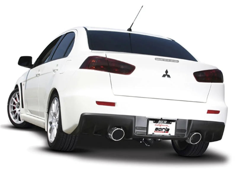 Borla 09-15 Mitsubishi Lancer Ralliart 2.0L 4cyl MT 6spd AWD Catback Exhaust - Detail View