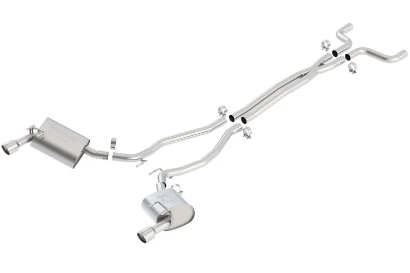Borla 10-13 Camaro 3.6L V6 (except 2013 RS) Touring Catback Exhaust - Side View