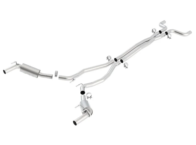 Borla 10-13 Chevy Camaro SS 6.2L V8 ATAK Catback Exhaust Incl. X Pipe works w/GFX Package - Side View