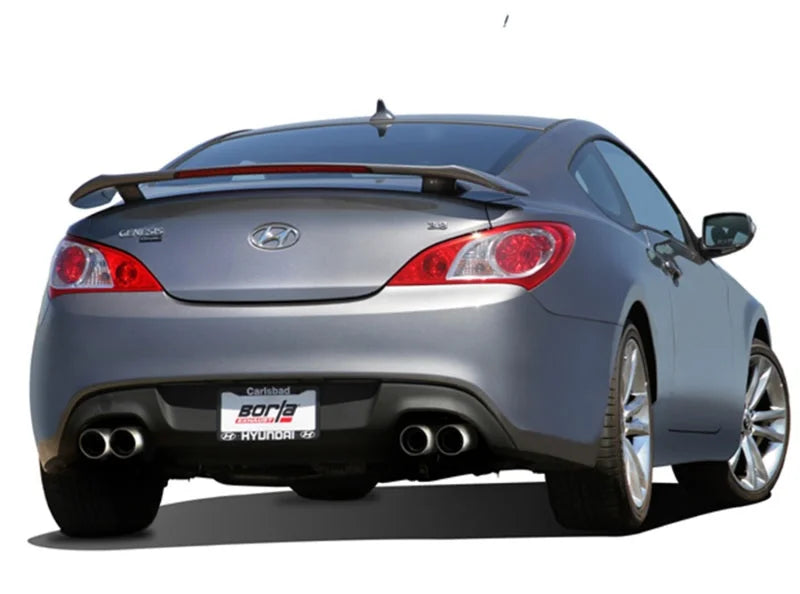 Borla 10-13 Hyundai Genesis 3.8L-V6 SS Catback Exhaust - Side View