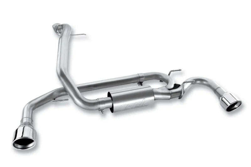 Borla 10-13 Mazda 3/Mazdaspeed 3 2.5L/2.3L Turbo FEW MT Hatchback SS Exhaust (rear section only) - Side View