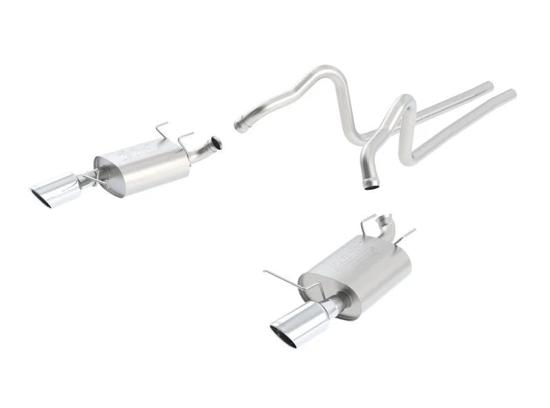Borla 11-12 Ford Mustang 3.7L AT/MT RWD 2dr ATAK SS Catback Exhaust - Side View