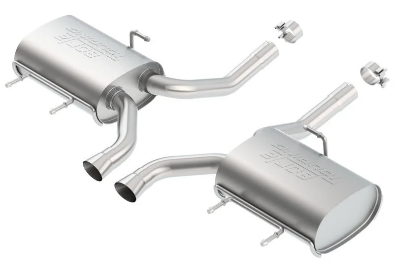 Borla 11-14 CTS Coupe V6 3.6L AT RWD/AWD Dual Ctr Rear Exit Touring Exhaust (REAR SECTION ONLY) - Side View
