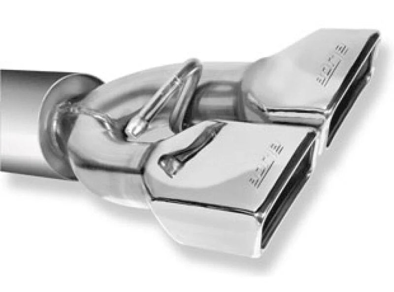Borla 11-14 Dodge Challenger 3.6L AT/MT RWD 2Dr Single Split Rear Exit Rectangle Tip Catback Exhaust - Detail View