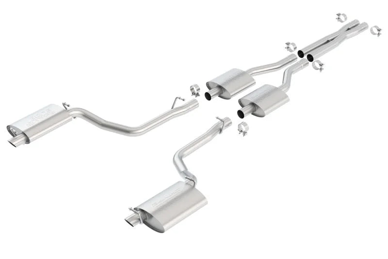 Borla 11-14 Dodge Charger R/T / 11-14 Chrysler 300 C 5.7L V8 AT/MT S-Type SS Catback Exhaust - Side View