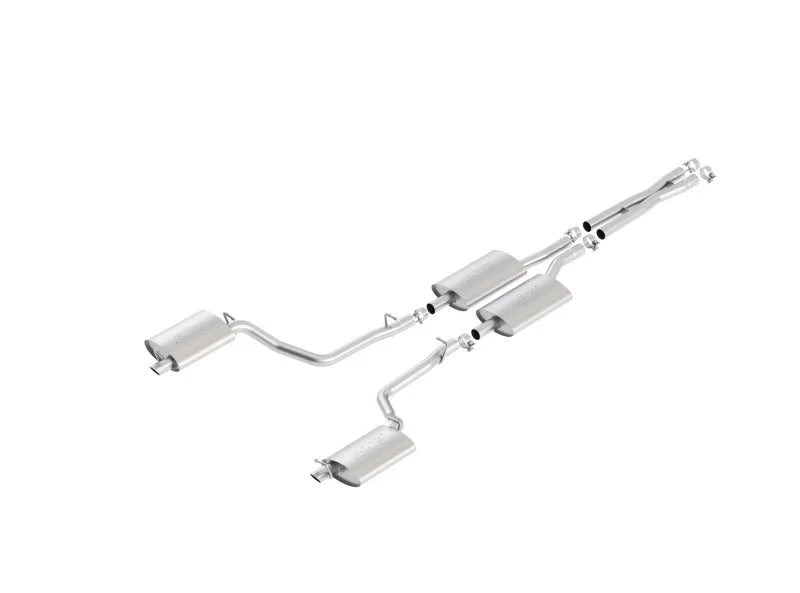 Borla 11-14 Dodge Charger SE / 11-14 Chrysler 300 Ltd/Base/12 300 S X-Pipe Touring Catback Exhaust - Side View