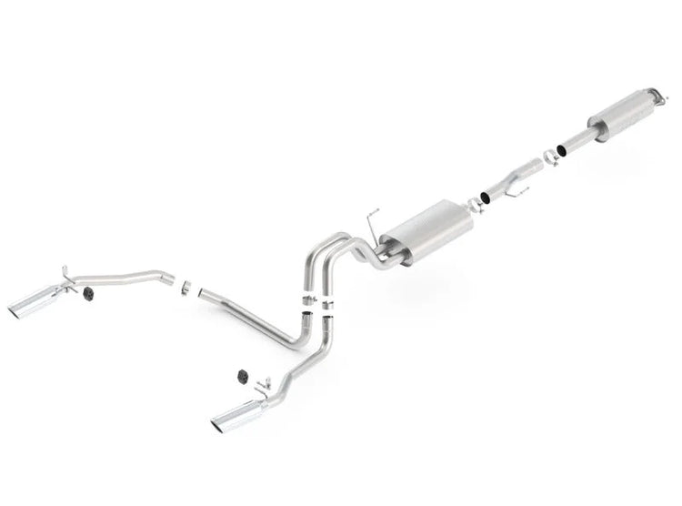 Borla 11-14 Ford F-150 5.0L AT 2/4WD S-Type SS Catback Exhaust - Side View