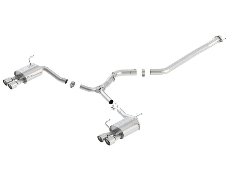 Borla 11-14 Subaru Impreza WRX/STI Sedan 4dr ATAK SS Catback Exhaust - Side View