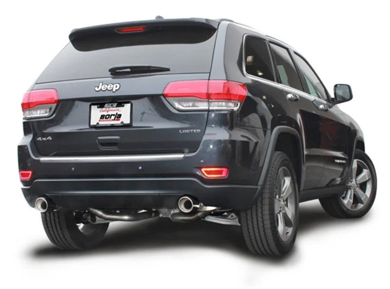Borla 11-16 Jeep Grand Cherokee Limited/Laredo 5.7L 8cyl 4WD/RWD SS Catback Exhaust - Side View