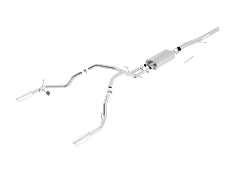 Borla 11 Chevrolet Silverado 1500LT/LTZ / GMC Sierra 1500 SLE/SLT S-Type SS Catback Exhaust - Side View