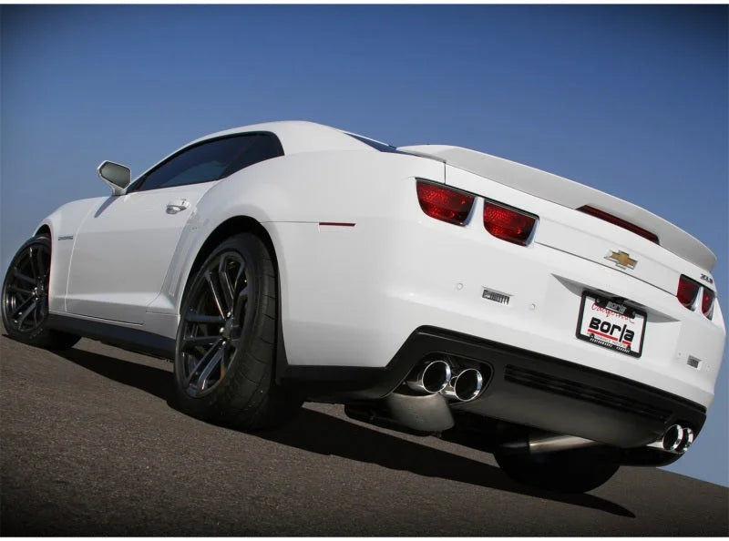 Borla 12-14 Chevrolet Camaro ZL1 Coupe 6.2L 8cyl AT/MT 6spd RWD Aggressive ATAK Catback Exhaust - Side View