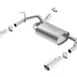 Load image into Gallery viewer, Borla 12-14 Jeep Wrangler JK 2Dr &amp; 4Dr Rear Section ATAK Single Sqaure Rolled Angle-Cut Exit Exhaust - Main Product View