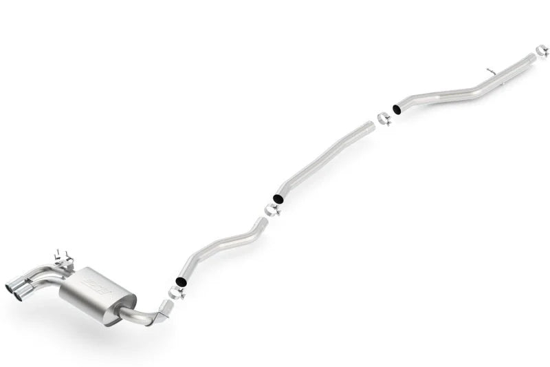Borla 12-15 BMW 328i Sedan 2.0L AT/MT RWD Dual Left Rear Exit Catback Exhaust - Side View