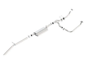 Borla 12-15 Jeep Wrangler 3.6L V6 Auto/Manual Trans Turndown Tip Dual Left Rear Exit Exhaust - Main Product View