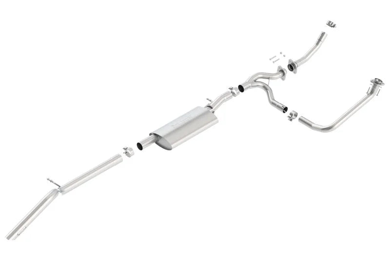 Borla 12-15 Jeep Wrangler 3.6L V6 Auto/Manual Trans Turndown Tip Dual Left Rear Exit Exhaust - Side View