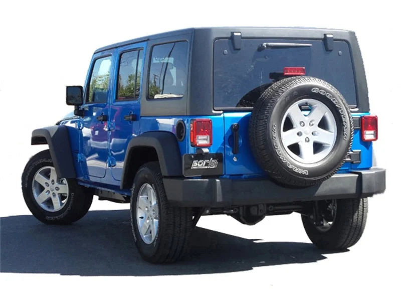 Borla 12-15 Jeep Wrangler 3.6L V6 Auto/Manual Trans Turndown Tip Dual Left Rear Exit Exhaust - Detail View
