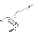 Load image into Gallery viewer, Borla 12-16 Jeep Wrangler 3.6L AT/MT 4DR 4WD S SQ RL AC SR 2.5in 2in TIP 3.5inx3.28in Black Chrome - Main Product View