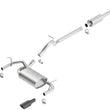 Load image into Gallery viewer, Borla 12-16 Jeep Wrangler 3.6L AT/MT 4DR 4WD S SQ RL AC SR 2.5in 2in TIP 3.5inx3.28in Black Chrome - Side View