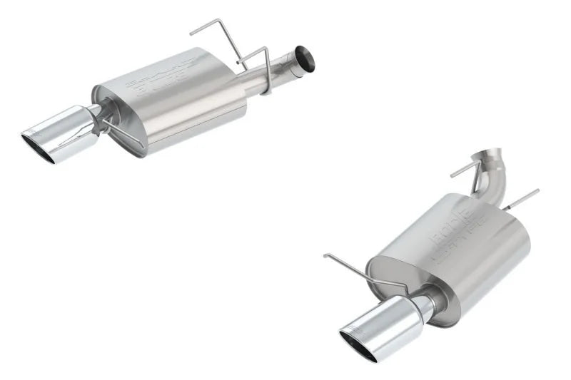 Borla 13-14 Mustang GT/Boss 302 5.0L V8 RWD Single Split Rr Exit S-Type Exhaust (rear section only) - Side View