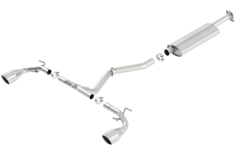 Borla 13-15 Scion FR-S 2.0L 4cyl 6spd / 13 Subaru BRZ 2.0L 4cyl 6spd SS Catback Exhaust - Side View