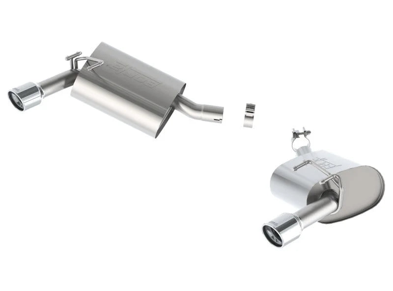 Borla 14-15 Chevy Camaro 3.6L V6 RWD Single Split Rr Exit Touring Exhaust (rear section only) - Side View