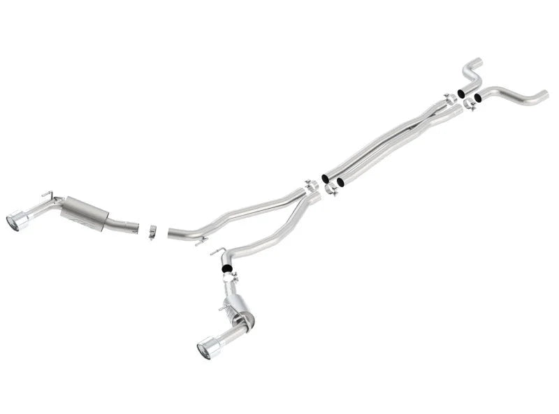 Borla 14-15 Chevy Camaro SS 6.2L V8 Single Split Rear Exit ATAK Catback Exhaust - Side View
