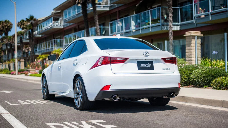 Borla 14-16 Lexus IS 250/350 2.5L/3.5L Automatic/Manual Trans RWD 4 door S-Type Axle back Exhaust - Side View