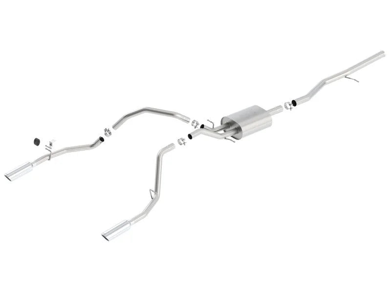 Borla 14 Silv/Sierra 1500 5.3L AT/MT Crew Cab STD Bed ATAK Cat-Back Exhaust - Main Product View