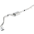 Load image into Gallery viewer, Borla 14 Silv/Sierra 1500 EC Std/CC Short 143.5in WB ATAK Dual Rolled Side Exit Cat-Back Exhaust - Detail View